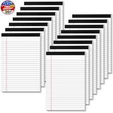 White Legal Pads 5X8 Small Note Pads 5X8 College Ruled Paper Tablets 15 Pack