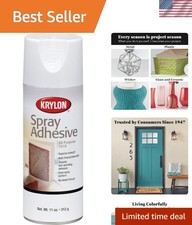 11-Ounce All-Purpose Spray Adhesive - Dries Clear, Non-Wrinkling for Crafts