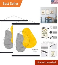 Magnetic Poster Hanger Frame- 16x20,16x24,16x22 Poster Frame Wood for Map Art...