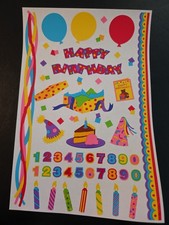 Mrs. Grossman's Large Birthday Sticker Sheet