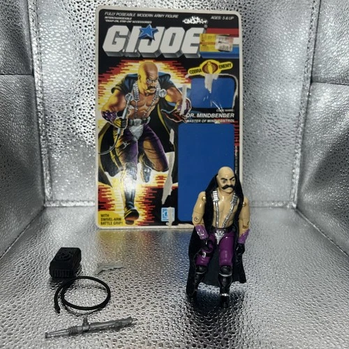 GI Joe Hasbro 1986 Dr. Mindbender V1 Complete With File Card
