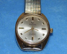 ELGIN 25 Jewels Self Winding Gold Plated 32mm Swiss Watch in Working Order