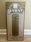 Vintage Pabst Blue Ribbon Beer Tin Thermometer  9" Wide &  20.5" Long