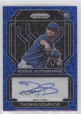 2022 Panini Prizm Rookie Blue Donut Circle 15/50 Thomas Szapucki Auto 0su2