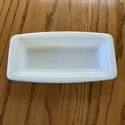 Pyrex Vintage White Milk Glass Butter Dish Bottom Base Only 72-B