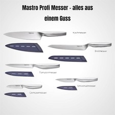 Tupperware Mastro Profi Messer, Gemüsemesser, Brotmesser, Kochmesser, Tomatenmes