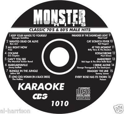 KARAOKE MONSTER HITS CD+G CLASSIC 70's & 80's MALE HITS #1010 | eBay KARAOKE MONSTER HITS CD+G CLASSIC 70's & 80's MALE HITS #1010 | eBay
