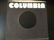 COLUMBIA RECORD COMPANY SLEEVE for 7" Vinyl VG 