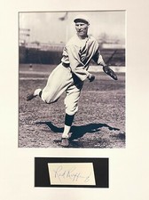 Red Ruffing signed 1.5