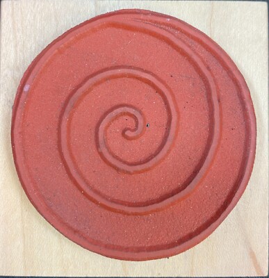 Double Side Rubber Stamp Spiral Flower Builder 2.5x2.5 inches Stamp Mania