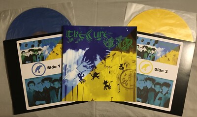 The Cure At Top 2LP Blue & Yellow Vinyl New Mint Condition