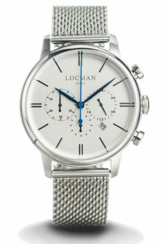 Armbanduhr Locman Change 422KV/440 Stahl 3 Armbänder 46mm Pizazz Neu 8053830585058