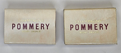 Vintage Matchbook Champagne Pommery Reims France Lot Unstruck Walt Disney EPCOT