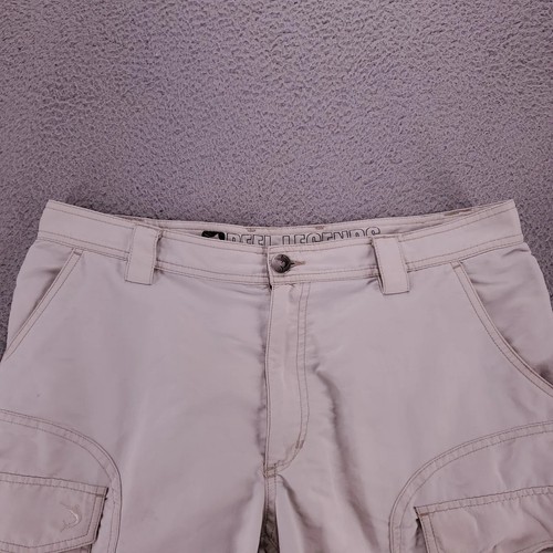 Reel Legends Shorts Mens 36 White Cargo Outdoors Fishing Casual Logo Lined - Picture 2 of 14