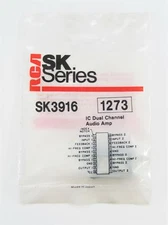 RCA SK3916 - Dual Channel Audio Amp 20-Pin DIP IC, NOS NTE1273