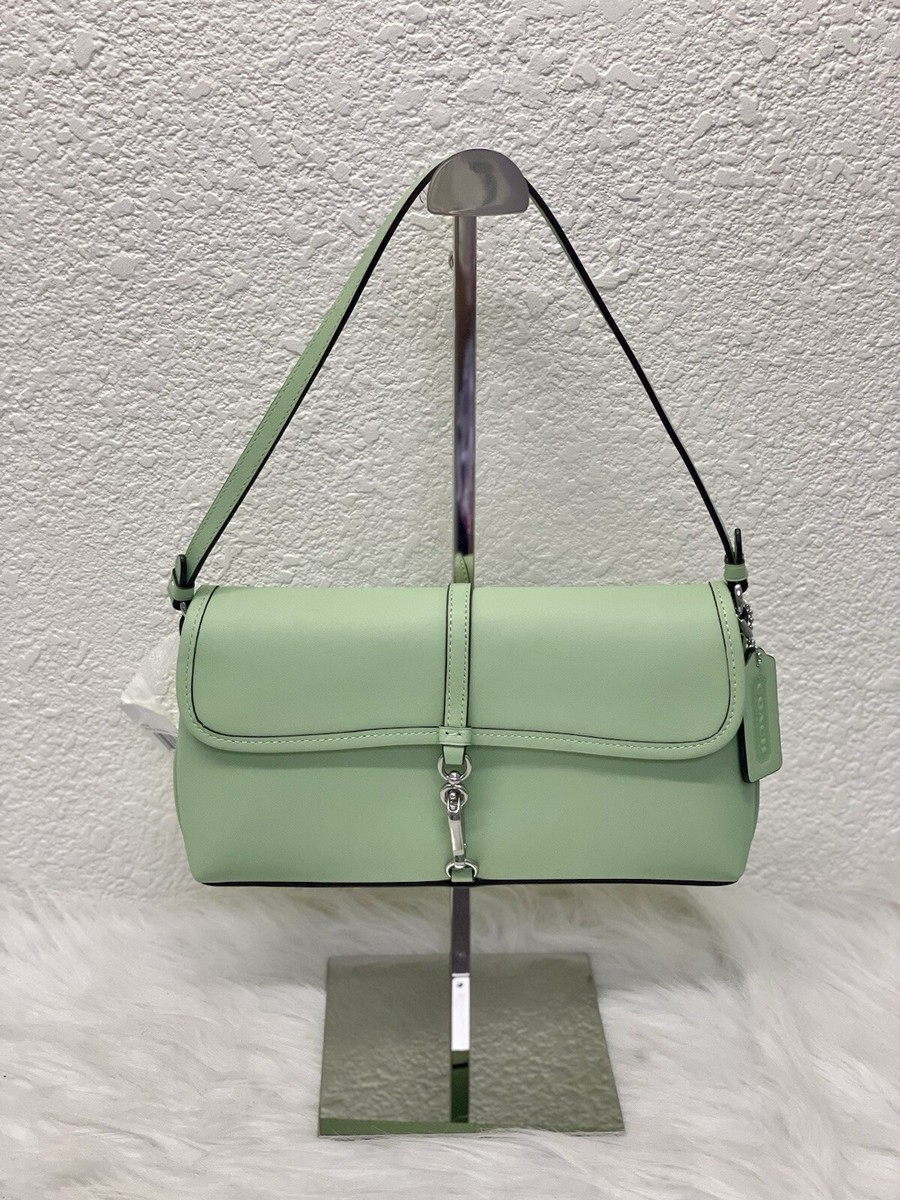 NWT Coach Leather Hampton Shoulder Bag- Pale Pistachio CP132 | eBay