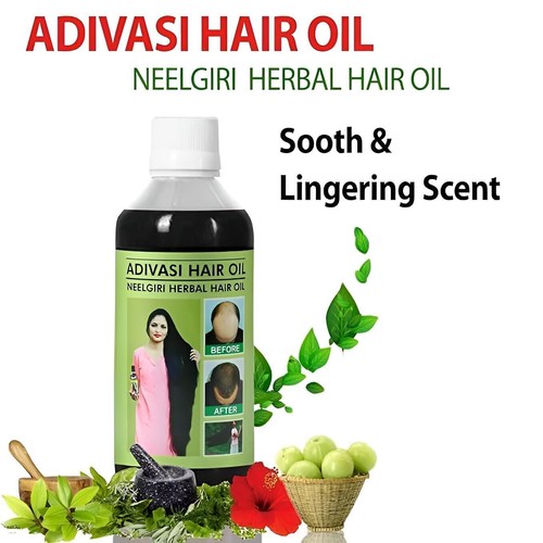 Adivasi Neelgiri Herbal Hair Oil with 108 Herb for Hair Growth, 100ml