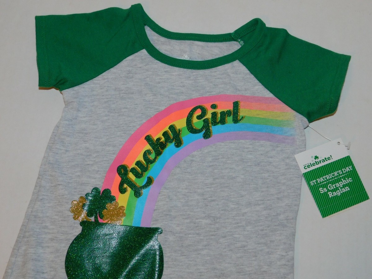 St Patricks Day Shirt 12 Months Infant Baby Girl Lucky