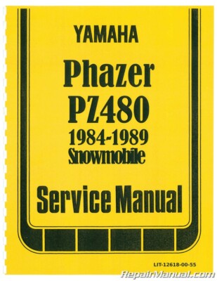1984-1989 Yamaha Phazer PZ480 Snowmobile Service Manual | eBay