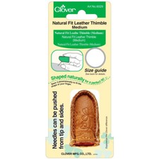 Clover Medium or Large Natural Fit Leather Thimble