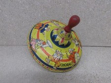VINTAGE WYANDOTTE TOYS CHORAL DWARFS BAND METAL TIN SPINNING TOP TOY MADE IN USA