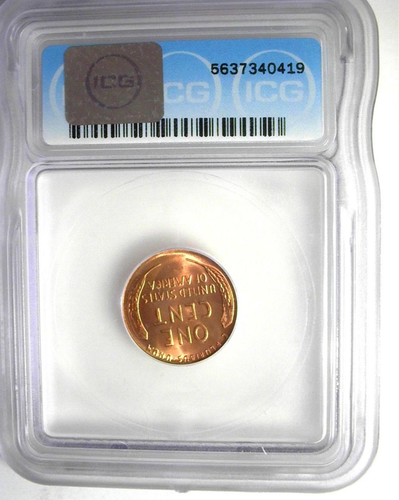 1955 P Lincoln Cent Penny MS67 RD ICG #55637340419 Stellar Coin Fantastic Price! - Picture 2 of 6