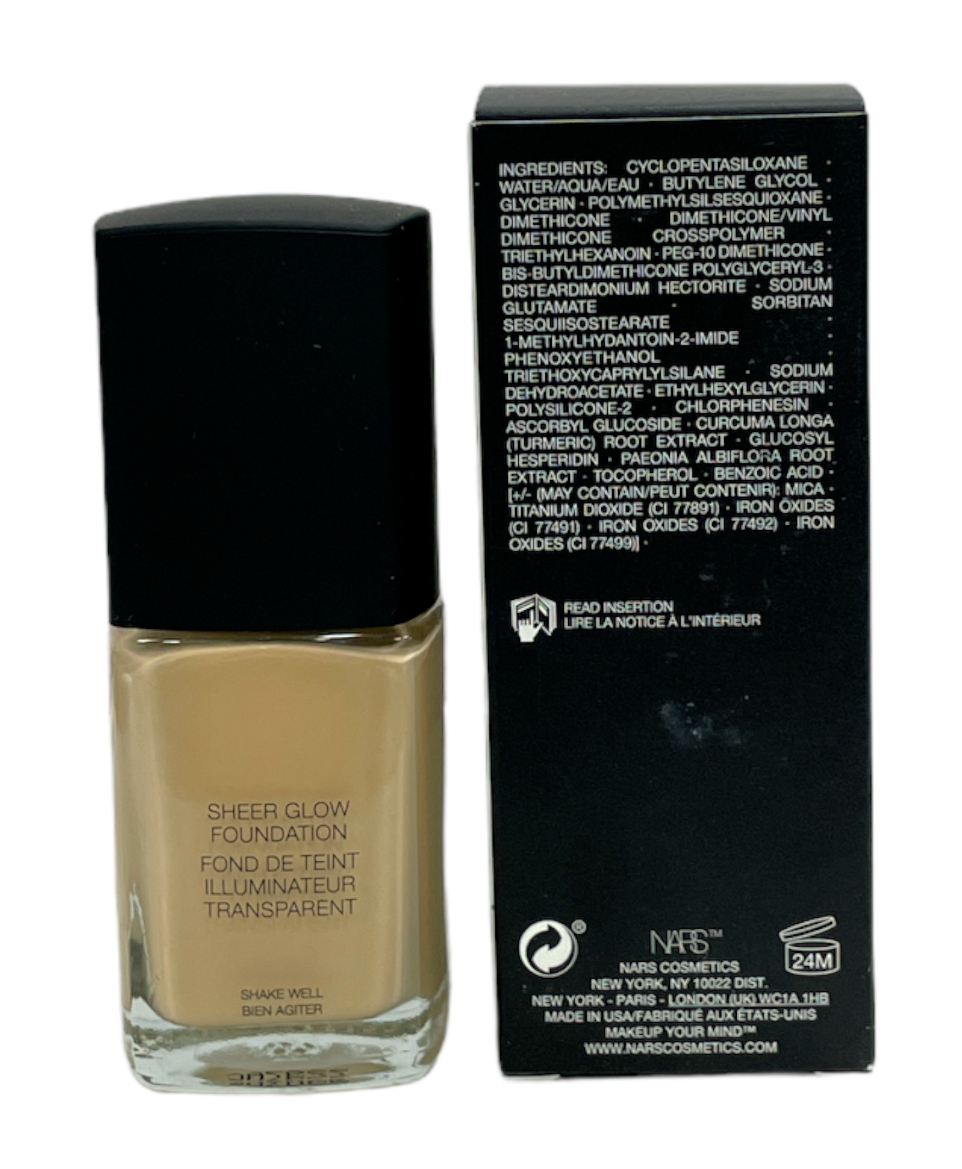 NARS Sheer Glow Foundation Valencia 4866 1.0 FL Oz for sale online