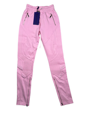 Guapi Mens Size 28 Light Pink Zip Hem Pants Moto Skinny Skate