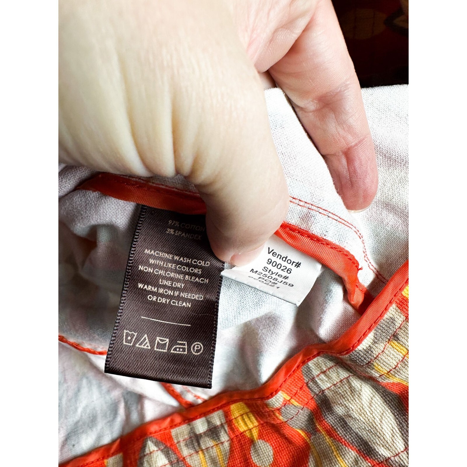 Multiples 60s/70s Printed Snap Button Grommett Wo… - image 6