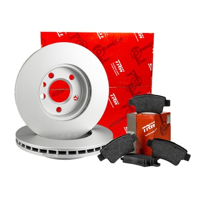 TRW BRAKE SET FRONT BRAKE DISCS Ø 284 mm + pads for Fiat Punto Evo Grande