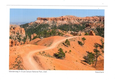 AK Ansichtskarte Wanderweg im Bryce Canyon National Park / Utah USA