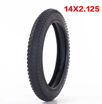 14 x 2.125 Schwarze Fahrradreifen Rohre Mountainbike Kinderfahrrad Paar 14 Zoll