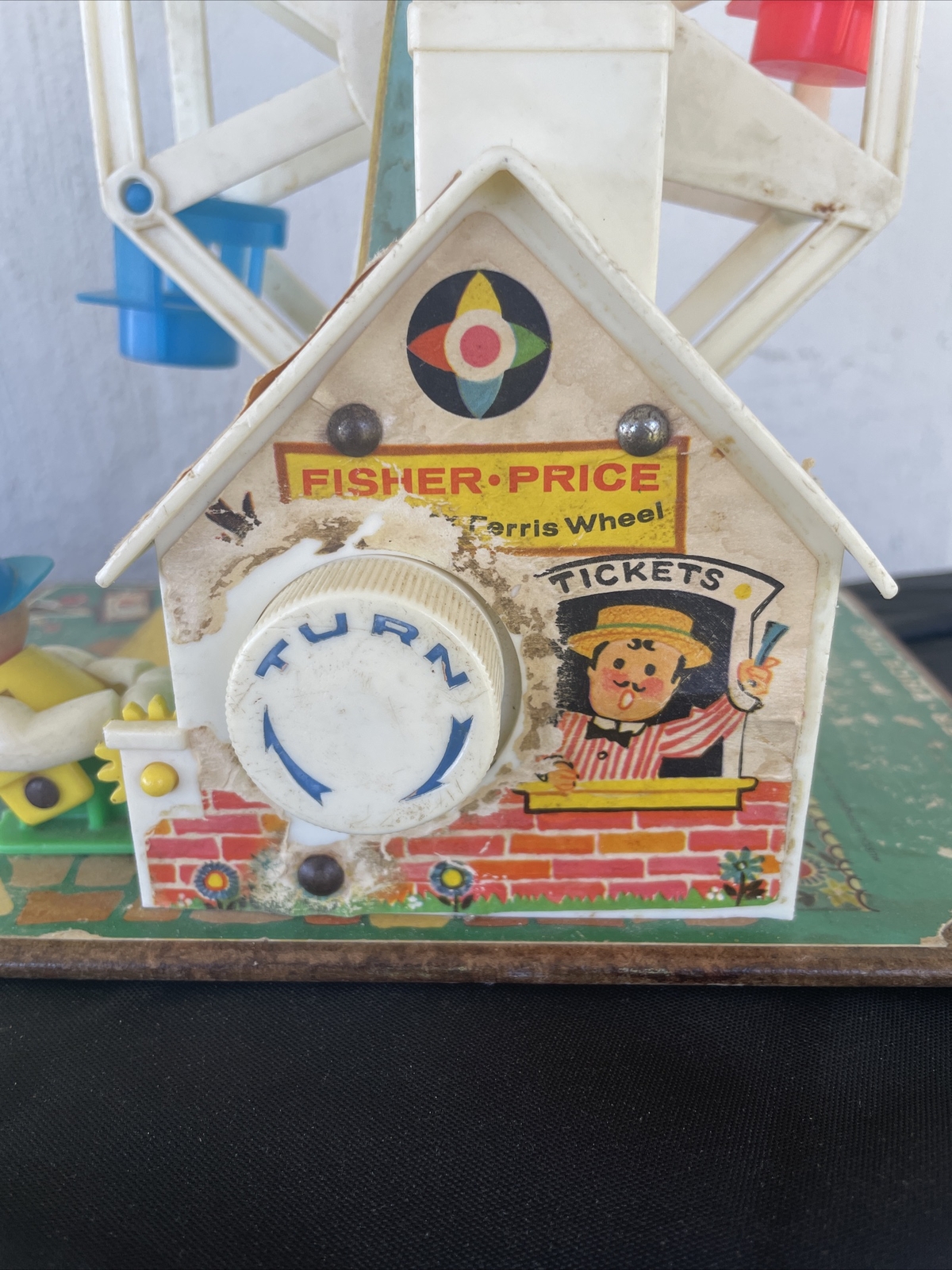 Vintage 1966 Fisher Price Little People Music Box Ferris Wheel 969