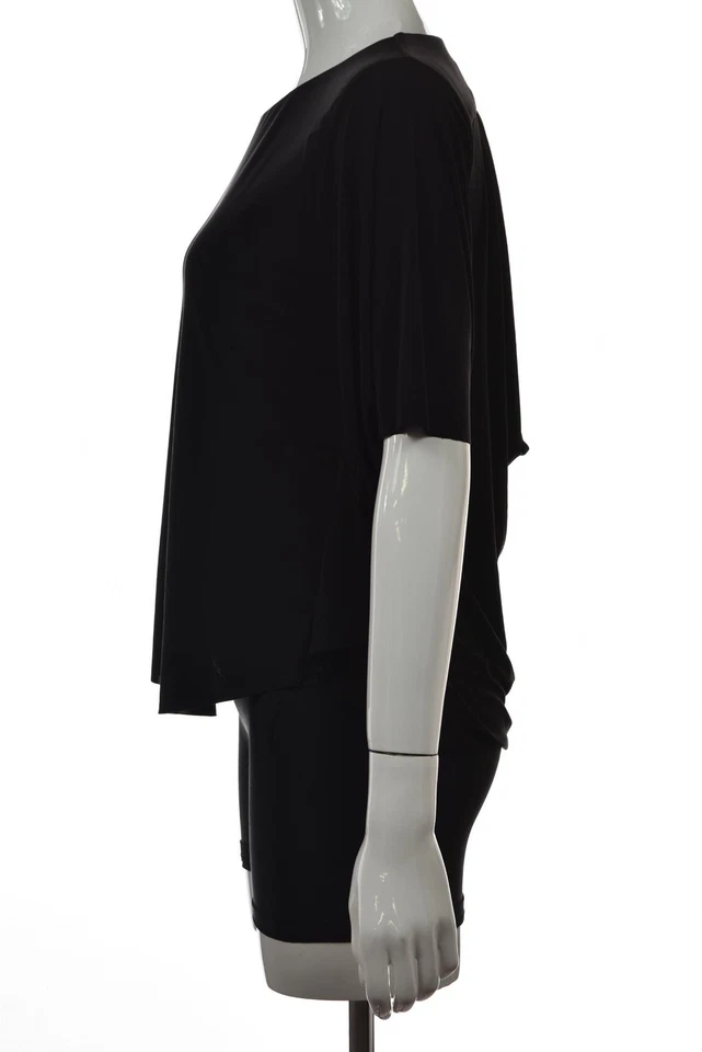 T Bags Los Angeles Mujer Top Talla S Blusa Negra Manga Ala de Murciélago Camisa Informal Foto 3 de 4