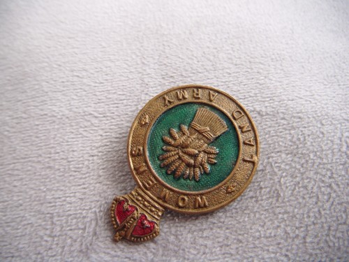 WWII Home Front British WOMENS LAND ARMY enamel pin badge Hollow Back version - Picture 4 of 5