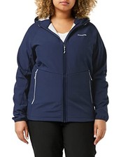 Craghoppers Women's Kalti Weatherproof Jacket, Bnavy/lunarg, 14