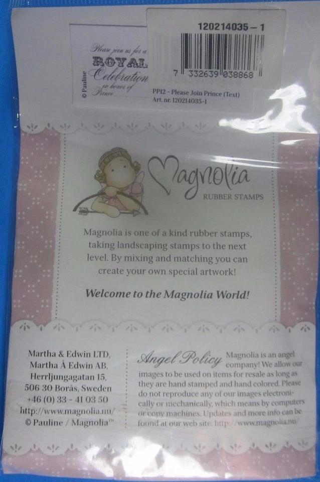 Magnolia Royal Celebration Rubber Stamp - Image 2 of 2
