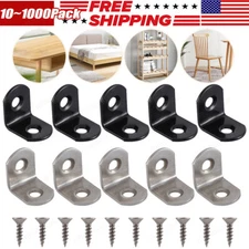 Stainless Steel L-Shaped Bracket Corner Brace 90 Degree Angle Corner Lot