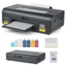 CREWORKS A3 DTF Printer XP600 Direct to Film Transfer Printer with Oven & Inks