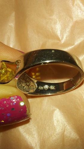 SZ 10* HSN VW? PRINCESS CUT CANARY YELLOW/CLEAR ABSOLUTE CZ RING SS - Picture 20 of 24
