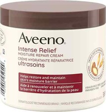 Aveeno Intense Relief Moisture Repair Cream,Unscented Moisturizer, 306mL