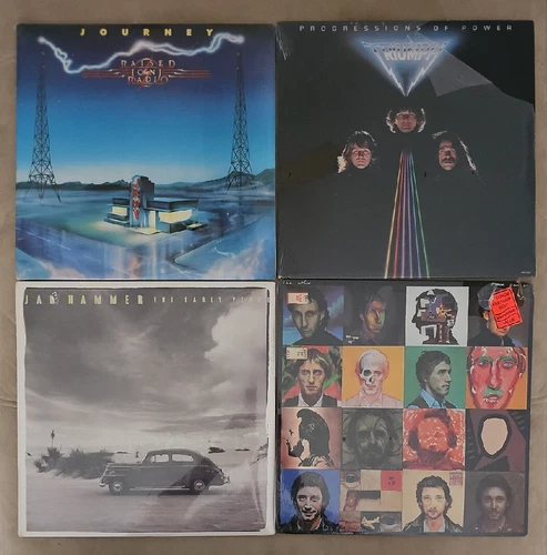 JOURNEY Raised On Radio TRIUMPH Progression of Power VINYL Record LP LOT The WHO