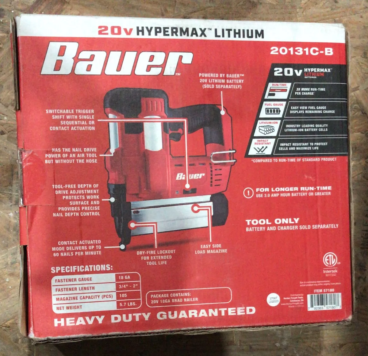 Bauer 2024 brad nailer