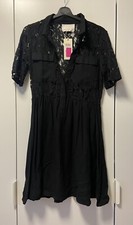 VERA MODA LACE DRESS - (BNWT) - SIZE XS - BLACK
