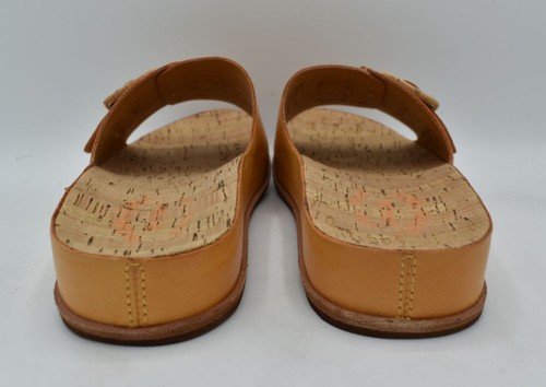 Kork Ease Womens Size 7 Tutsi Buckle Light Orange Leather Slide Sandals Shoes - Picture 9 of 12