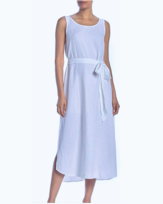 Eileen Fisher White Organic Linen blend U-Neck Dress M $298 Perfect! | eBay Eileen Fisher White Organic Linen blend U-Neck Dress M $298 Perfect! | eBay