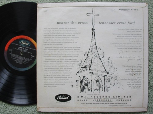 Tennessee Ernie Ford Nearer The Cross Capitol Records T1005 Mono Vinyl LP Album - Picture 2 of 4