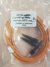 ST to ST fiber patch cord jumper cable, duplex, 50/125 multimode, 2 meters