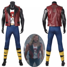 Thor 4 Love and Thunder Cosplay Costume Thor Suit Vest Shoes Outfit Full Suit