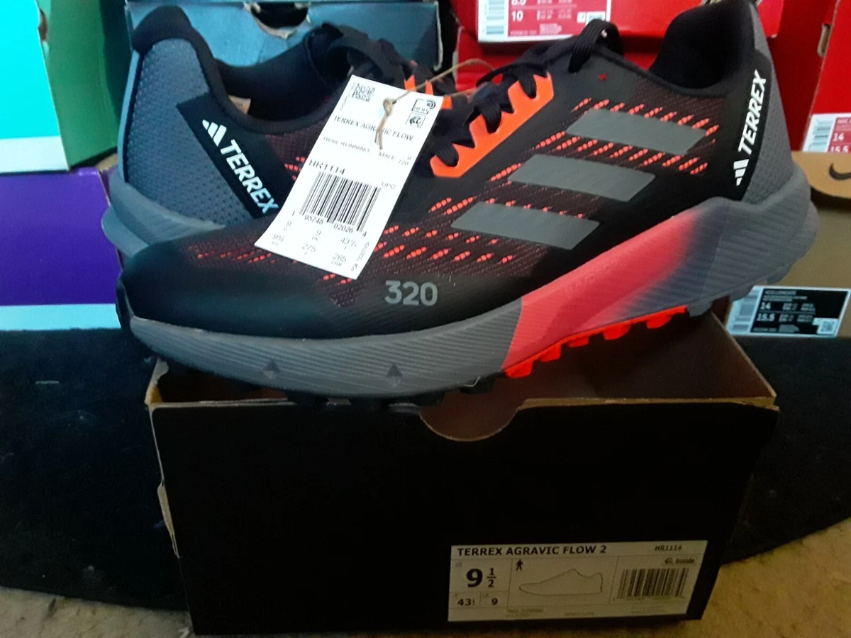 Adidas Terrex Agravic Flow 2 Black Red Trail Shoes HR1114 Men\'s Size 7.5 Adidas Terrex Agravic Flow 2 Black Grey for sale | eBay main image 4